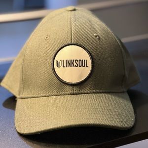 New LinkSoul hat. Never worn. Fitted L/XL. Green/Gray color